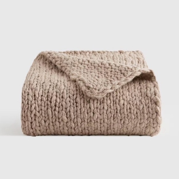 New! Quince Chunky Hand Knit Wool Throw - Picture 4 of 4